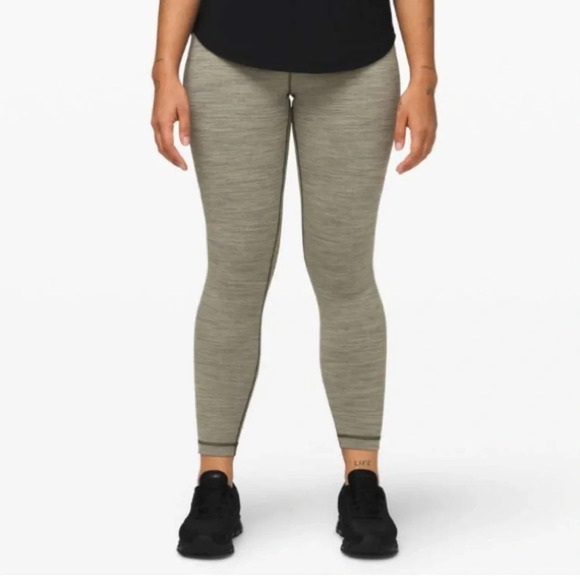 Lululemon Wunder Under High-Rise Tight 25" *Full-On Luon Sage Dark Olive Size 6 - Picture 2 of 13